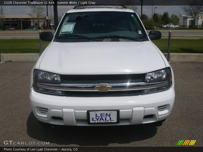 Summit White / Light Gray 2008 Chevrolet TrailBlazer LS 4x4