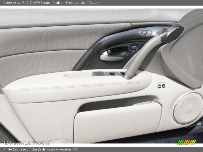 Platinum Frost Metallic / Taupe 2009 Acura RL 3.7 AWD Sedan