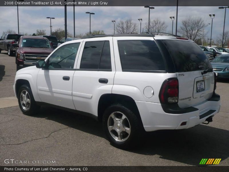 Summit White / Light Gray 2008 Chevrolet TrailBlazer LS 4x4