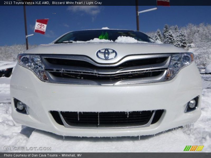 Blizzard White Pearl / Light Gray 2013 Toyota Venza XLE AWD