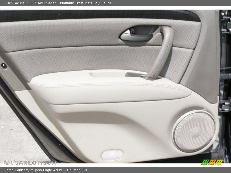 Platinum Frost Metallic / Taupe 2009 Acura RL 3.7 AWD Sedan
