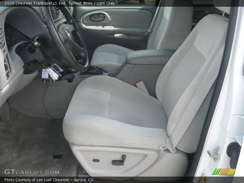 Summit White / Light Gray 2008 Chevrolet TrailBlazer LS 4x4