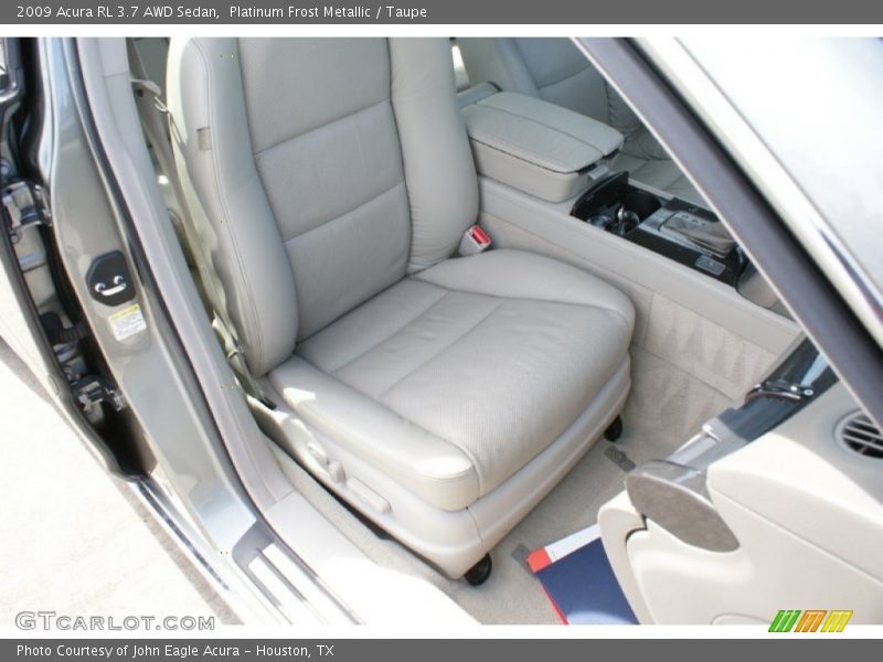 Platinum Frost Metallic / Taupe 2009 Acura RL 3.7 AWD Sedan