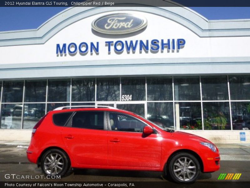 Chilipepper Red / Beige 2012 Hyundai Elantra GLS Touring