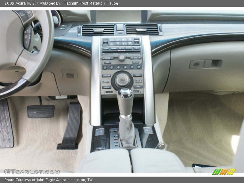 Platinum Frost Metallic / Taupe 2009 Acura RL 3.7 AWD Sedan