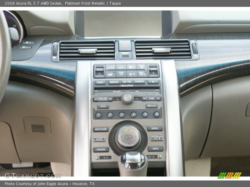 Platinum Frost Metallic / Taupe 2009 Acura RL 3.7 AWD Sedan