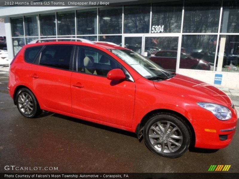 Chilipepper Red / Beige 2012 Hyundai Elantra GLS Touring