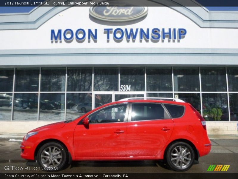 Chilipepper Red / Beige 2012 Hyundai Elantra GLS Touring