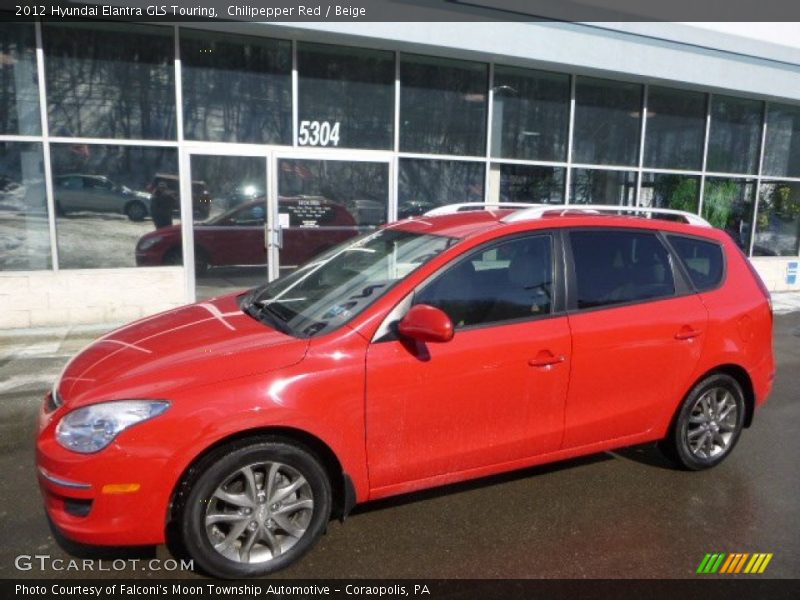 Chilipepper Red / Beige 2012 Hyundai Elantra GLS Touring