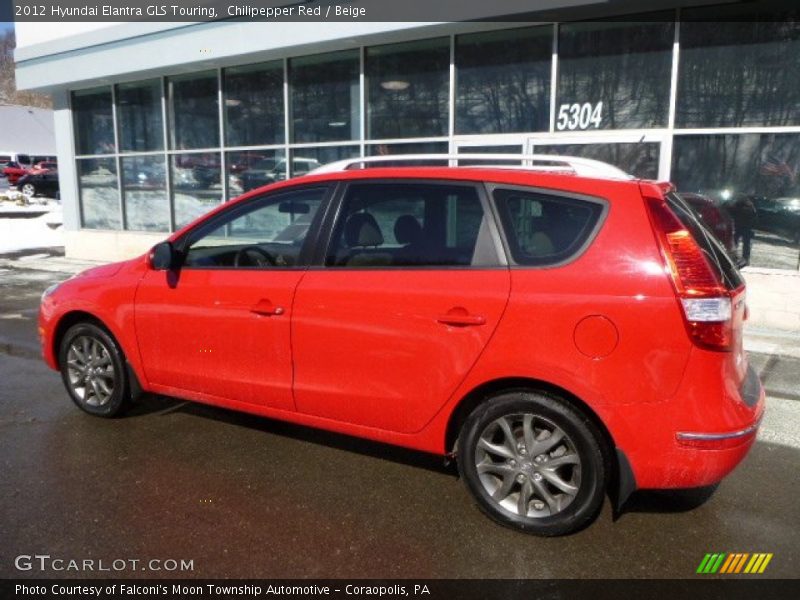 Chilipepper Red / Beige 2012 Hyundai Elantra GLS Touring