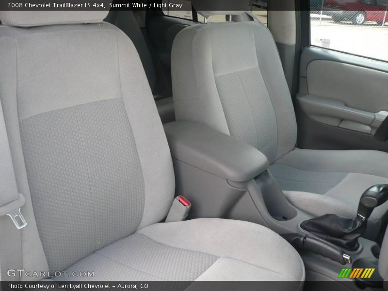 Summit White / Light Gray 2008 Chevrolet TrailBlazer LS 4x4