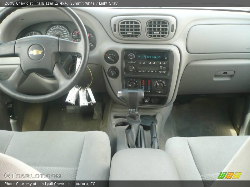 Summit White / Light Gray 2008 Chevrolet TrailBlazer LS 4x4