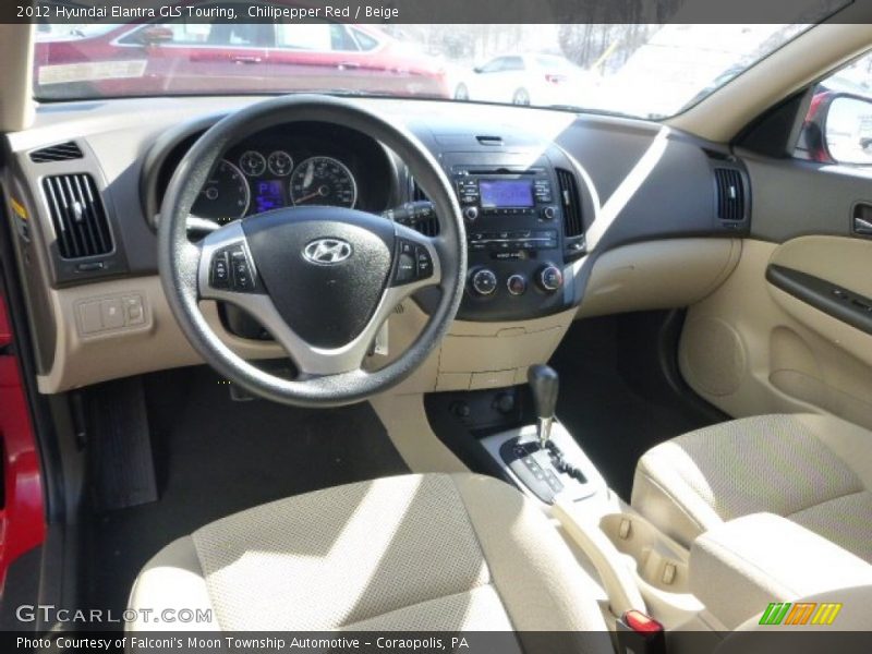 Chilipepper Red / Beige 2012 Hyundai Elantra GLS Touring