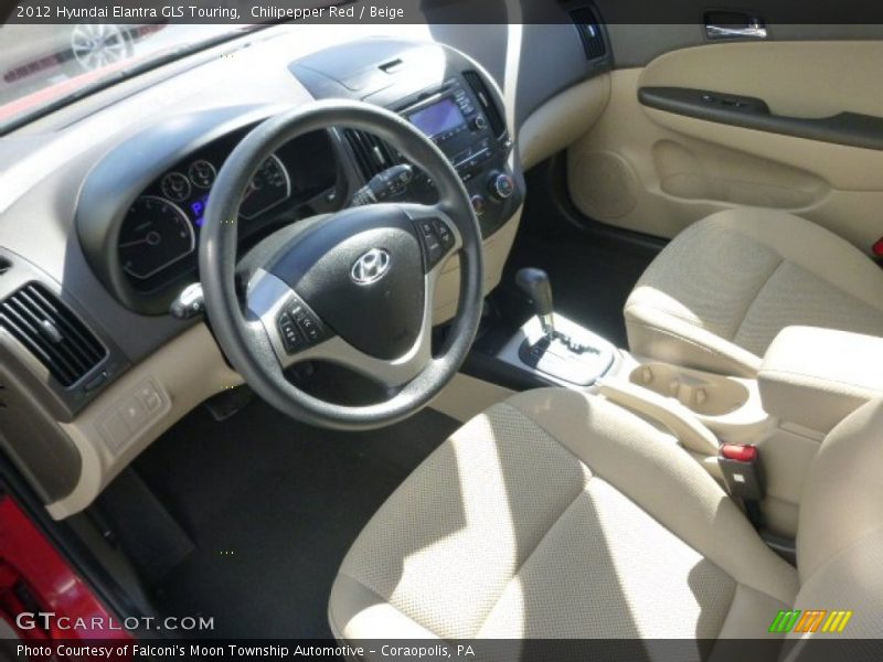 Chilipepper Red / Beige 2012 Hyundai Elantra GLS Touring