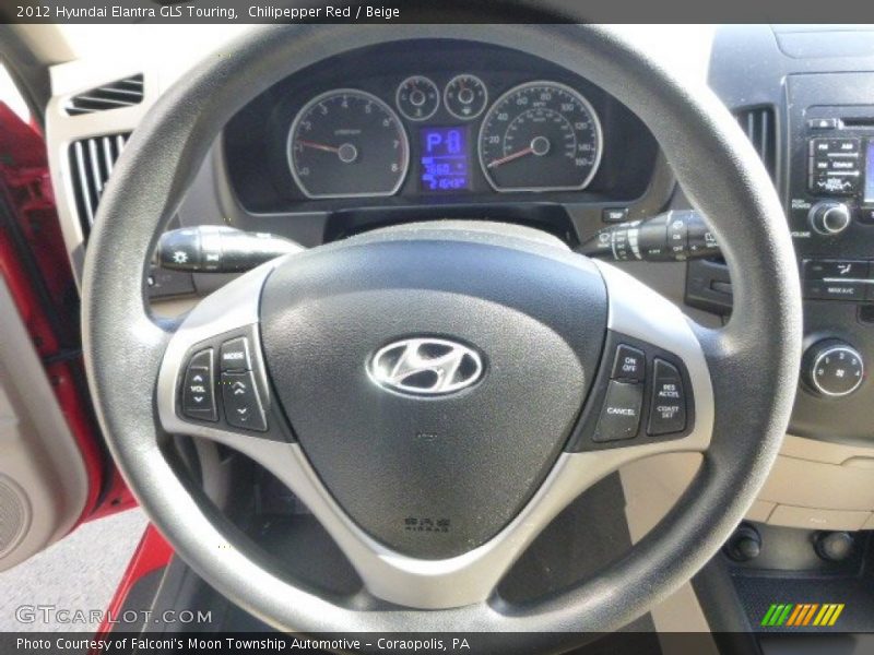Chilipepper Red / Beige 2012 Hyundai Elantra GLS Touring