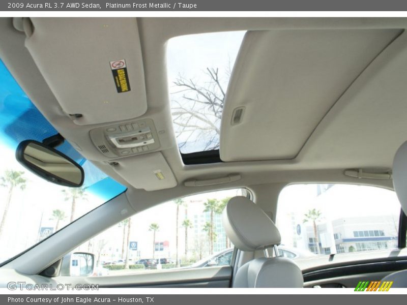 Platinum Frost Metallic / Taupe 2009 Acura RL 3.7 AWD Sedan