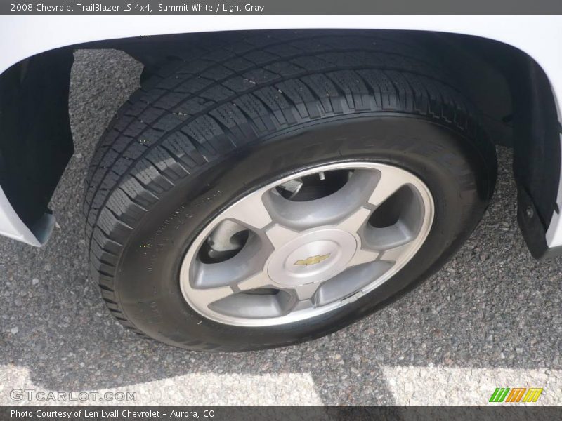 Summit White / Light Gray 2008 Chevrolet TrailBlazer LS 4x4