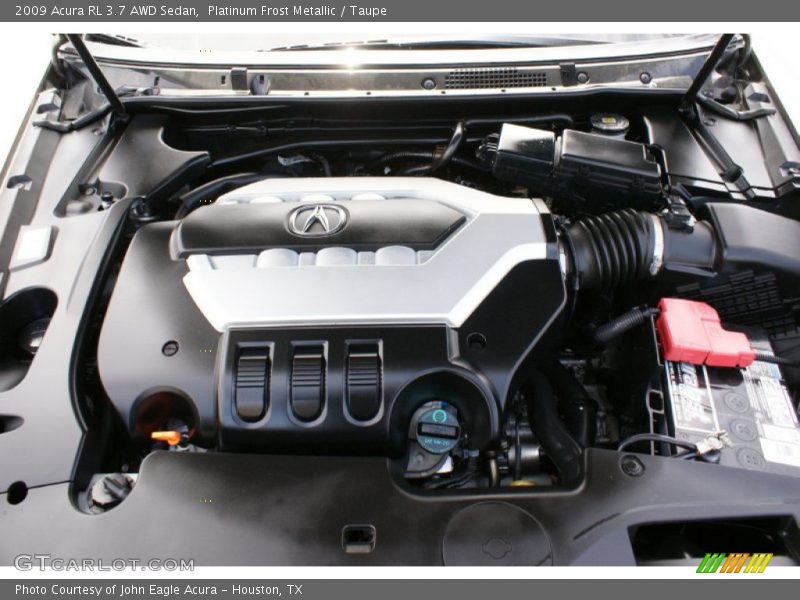 Platinum Frost Metallic / Taupe 2009 Acura RL 3.7 AWD Sedan