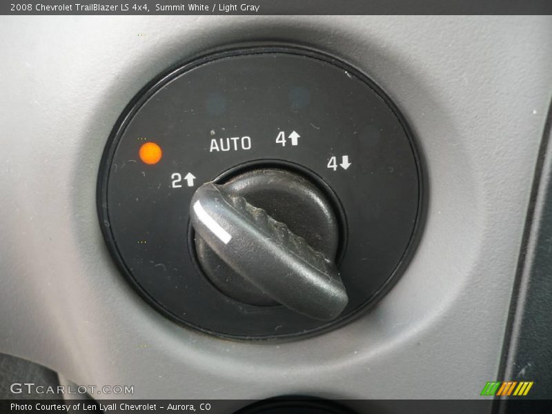 Summit White / Light Gray 2008 Chevrolet TrailBlazer LS 4x4