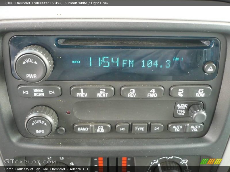 Summit White / Light Gray 2008 Chevrolet TrailBlazer LS 4x4