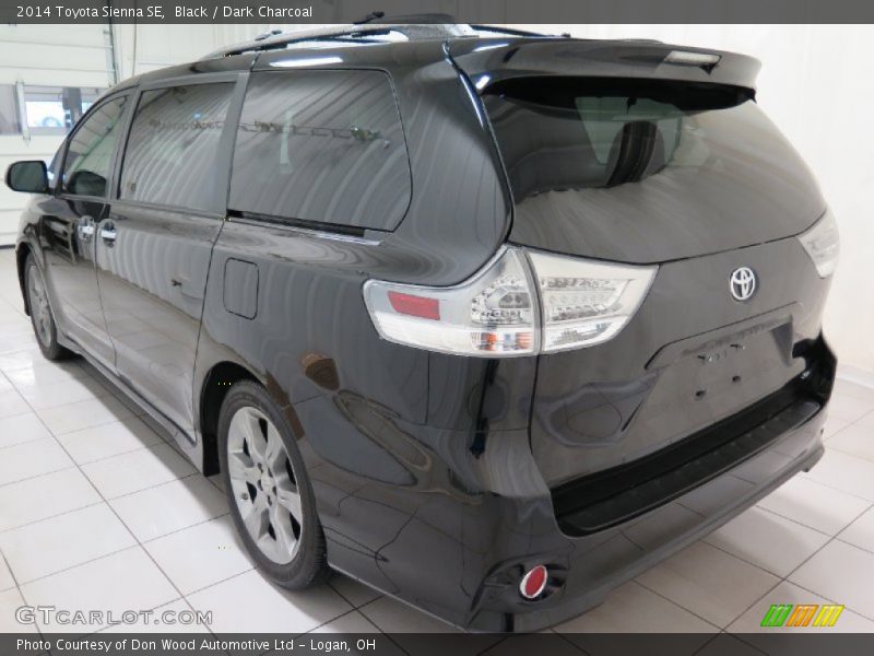 Black / Dark Charcoal 2014 Toyota Sienna SE