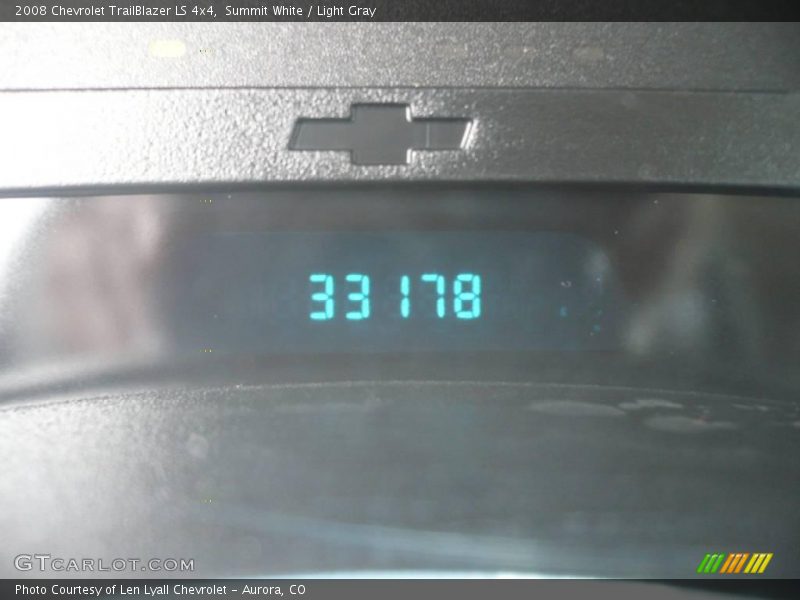 Summit White / Light Gray 2008 Chevrolet TrailBlazer LS 4x4