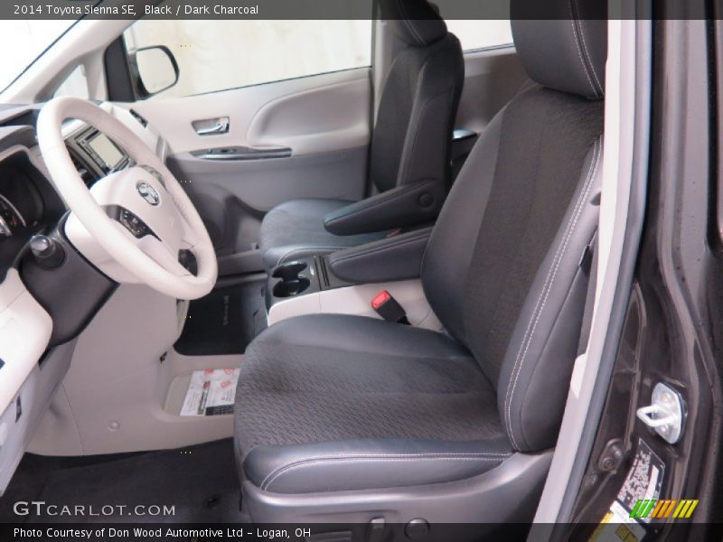 Front Seat of 2014 Sienna SE
