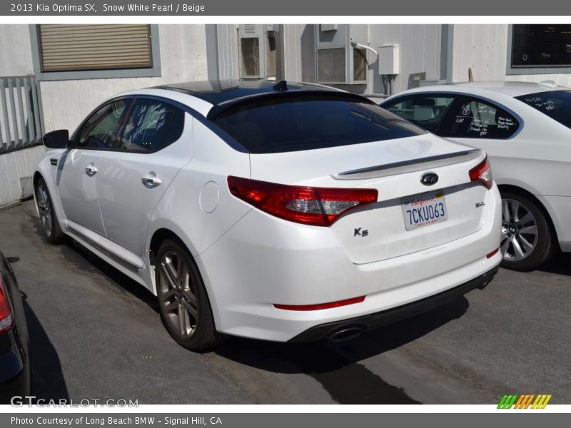 Snow White Pearl / Beige 2013 Kia Optima SX
