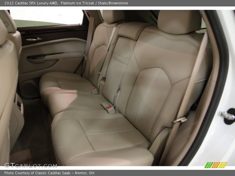 Platinum Ice Tricoat / Shale/Brownstone 2012 Cadillac SRX Luxury AWD