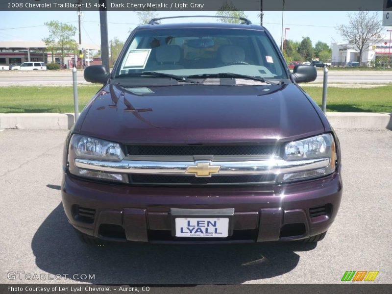 Dark Cherry Metallic / Light Gray 2008 Chevrolet TrailBlazer LS 4x4