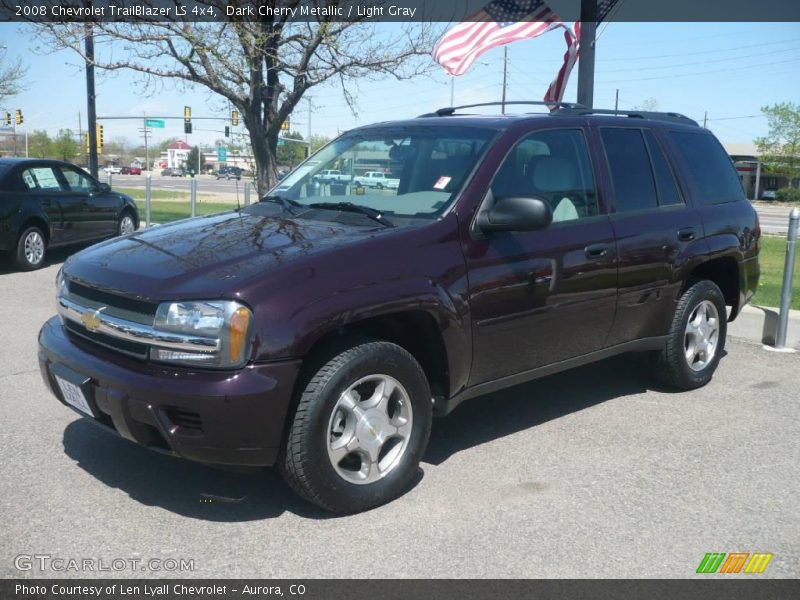 Dark Cherry Metallic / Light Gray 2008 Chevrolet TrailBlazer LS 4x4