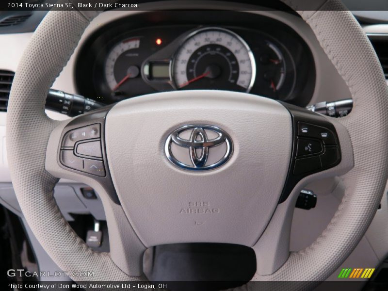 Black / Dark Charcoal 2014 Toyota Sienna SE