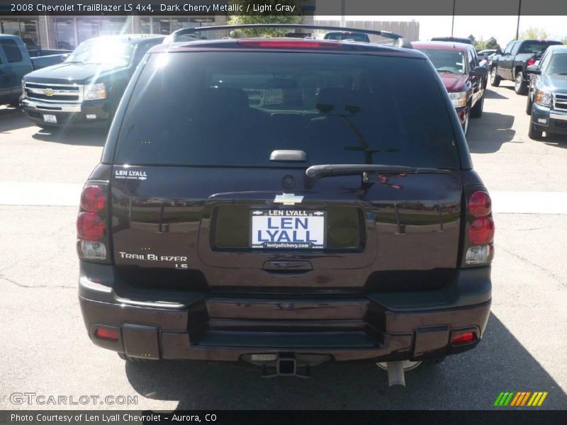 Dark Cherry Metallic / Light Gray 2008 Chevrolet TrailBlazer LS 4x4