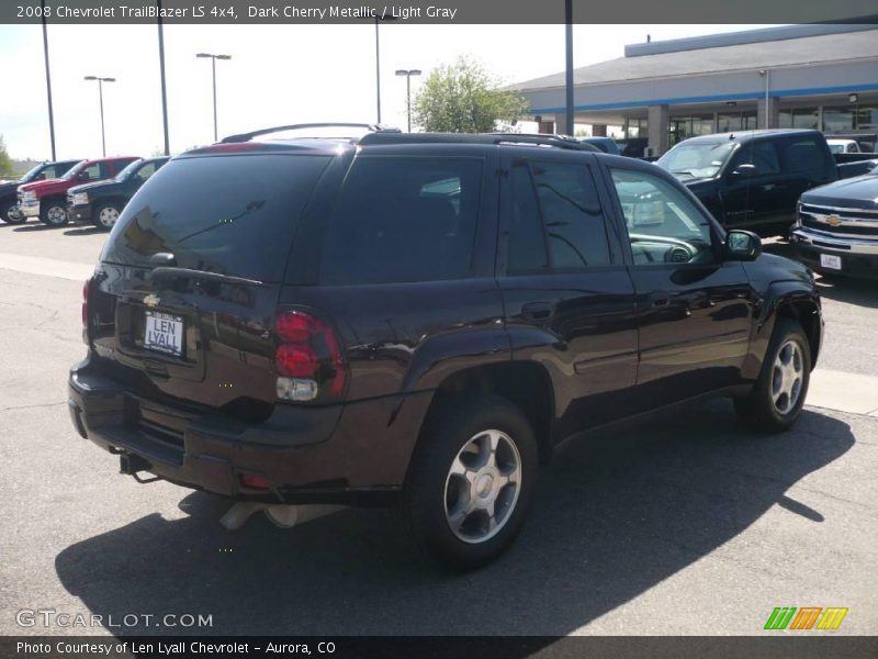 Dark Cherry Metallic / Light Gray 2008 Chevrolet TrailBlazer LS 4x4