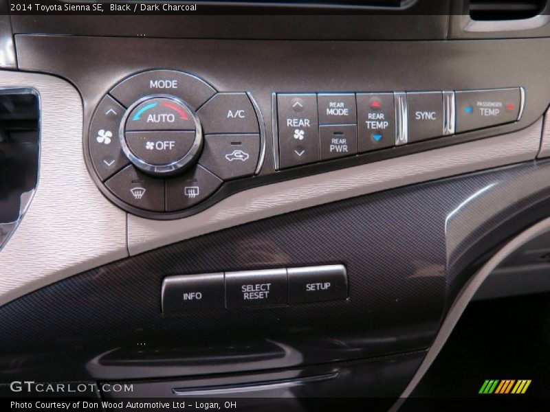 Controls of 2014 Sienna SE