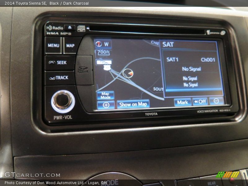 Navigation of 2014 Sienna SE
