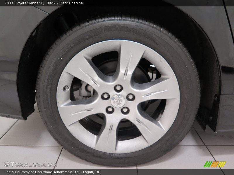 Black / Dark Charcoal 2014 Toyota Sienna SE