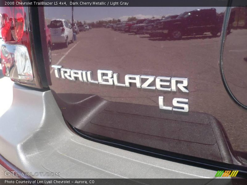 Dark Cherry Metallic / Light Gray 2008 Chevrolet TrailBlazer LS 4x4