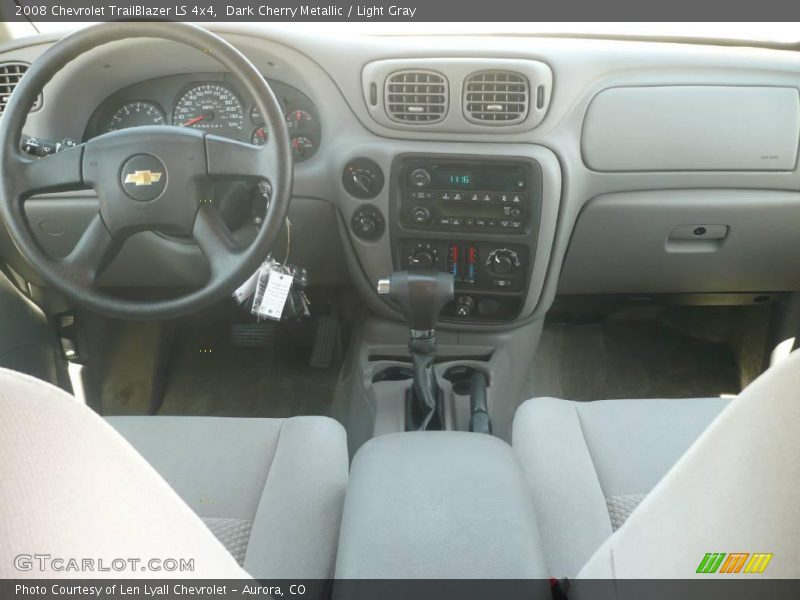 Dark Cherry Metallic / Light Gray 2008 Chevrolet TrailBlazer LS 4x4
