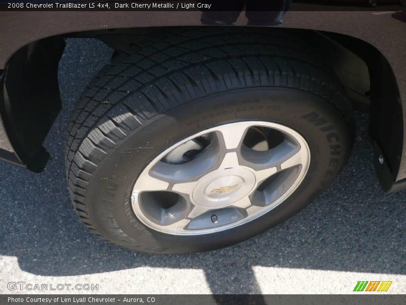 Dark Cherry Metallic / Light Gray 2008 Chevrolet TrailBlazer LS 4x4
