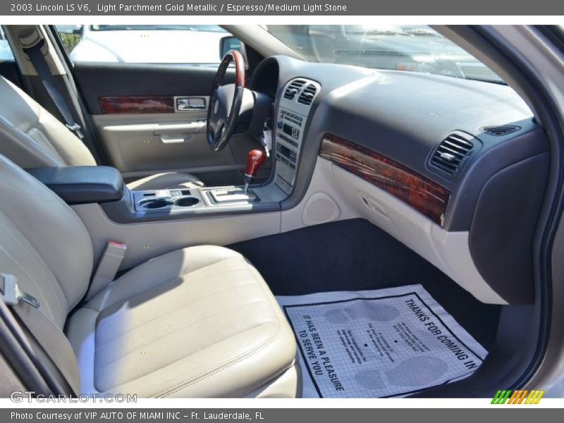 Light Parchment Gold Metallic / Espresso/Medium Light Stone 2003 Lincoln LS V6