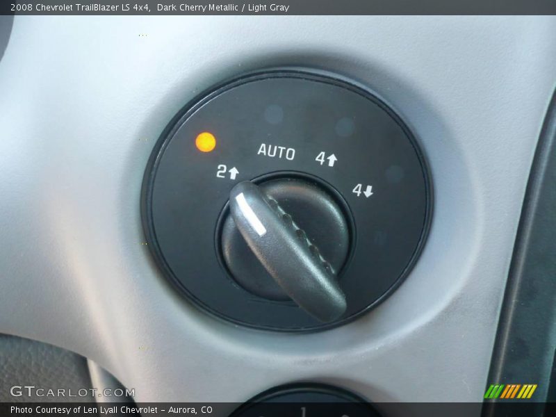 Dark Cherry Metallic / Light Gray 2008 Chevrolet TrailBlazer LS 4x4