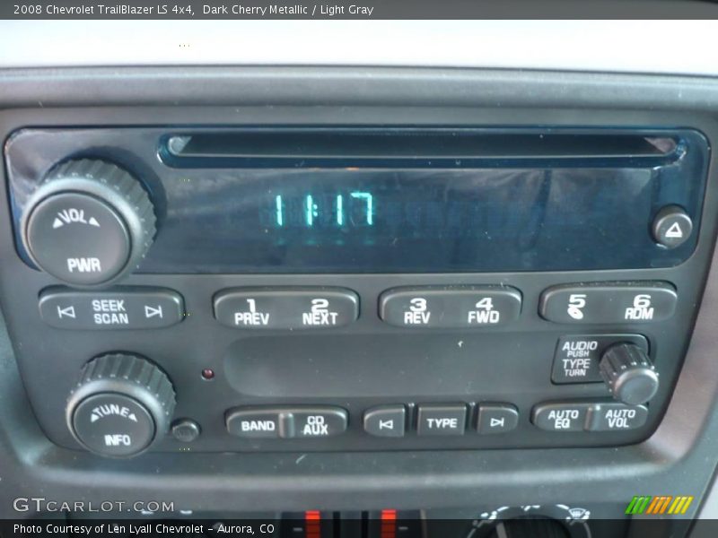 Dark Cherry Metallic / Light Gray 2008 Chevrolet TrailBlazer LS 4x4