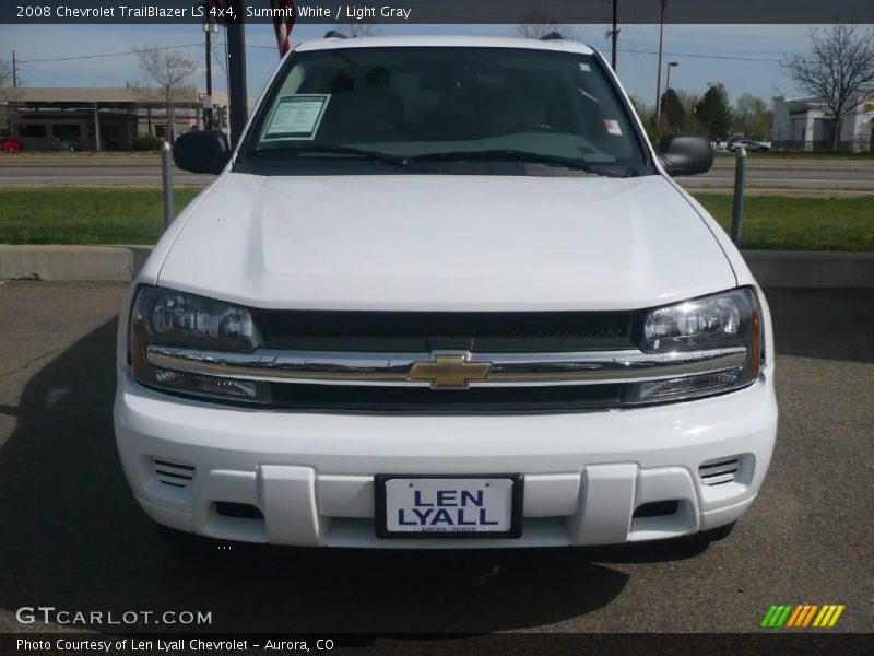 Summit White / Light Gray 2008 Chevrolet TrailBlazer LS 4x4