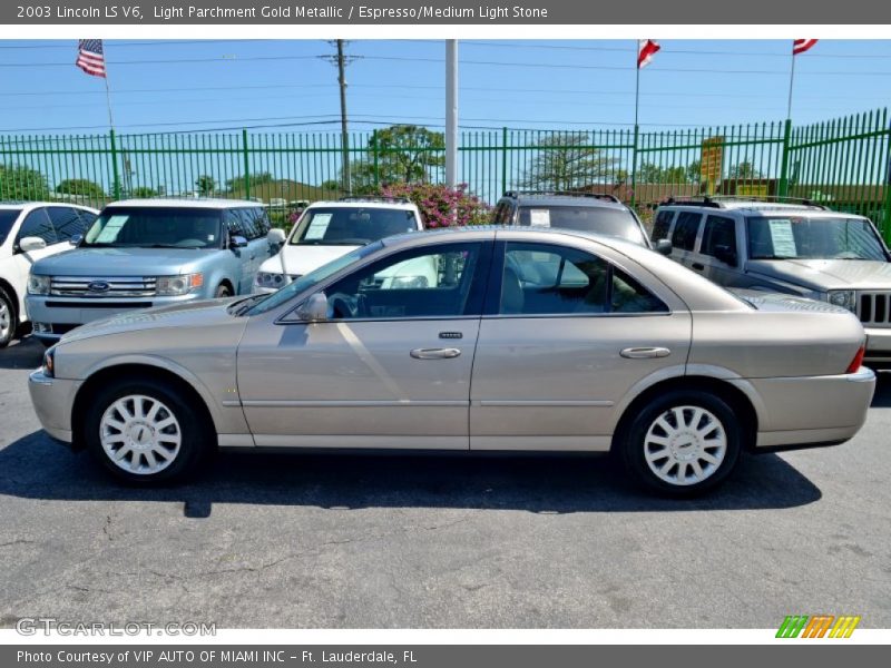 Light Parchment Gold Metallic / Espresso/Medium Light Stone 2003 Lincoln LS V6