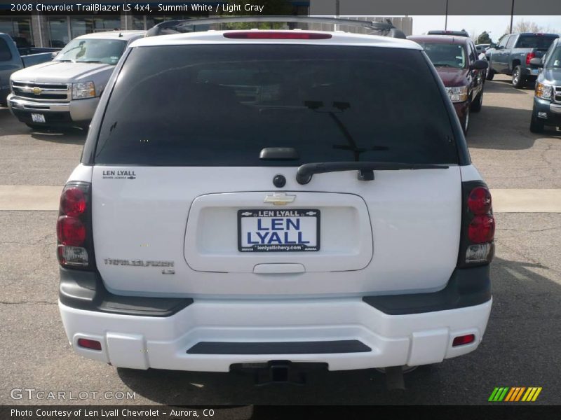 Summit White / Light Gray 2008 Chevrolet TrailBlazer LS 4x4