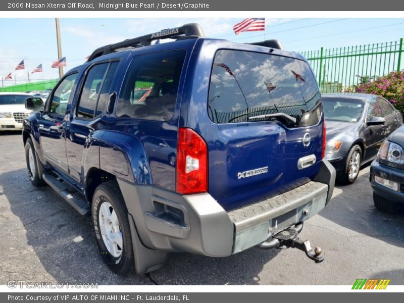 Midnight Blue Pearl / Desert/Graphite 2006 Nissan Xterra Off Road