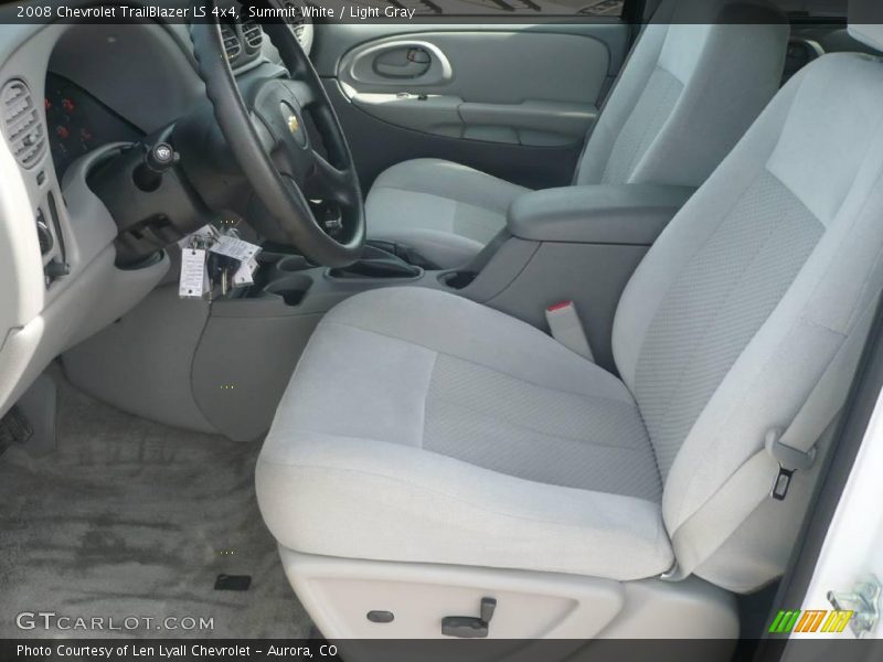 Summit White / Light Gray 2008 Chevrolet TrailBlazer LS 4x4