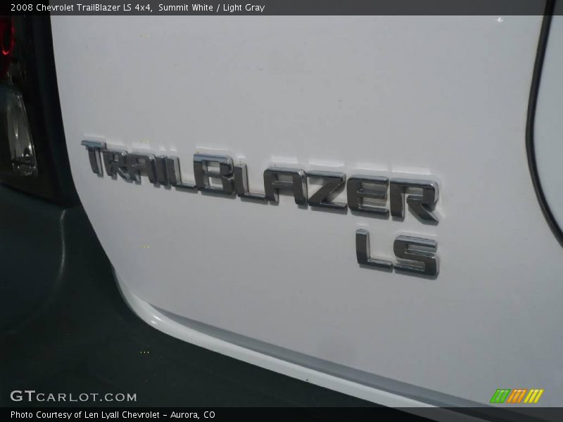 Summit White / Light Gray 2008 Chevrolet TrailBlazer LS 4x4