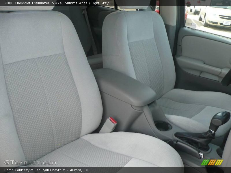 Summit White / Light Gray 2008 Chevrolet TrailBlazer LS 4x4